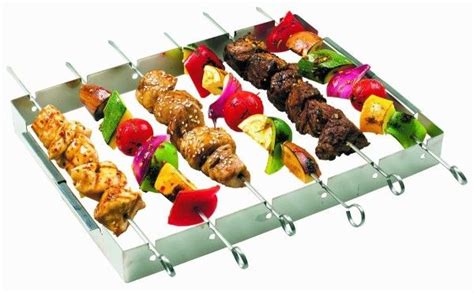 Stainless Steel Shish Kebab Set Last Minute Fathers Day Gifts And