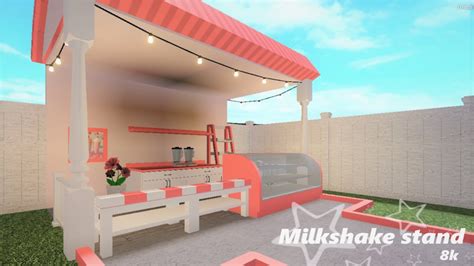Bloxburg Milkshake Stand Build Melauria Youtube
