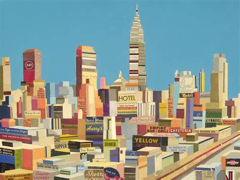 Andy Burgess Art Cityscape Collage