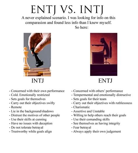 entj vs intj to explain the differences between the two not always easy to understand how they