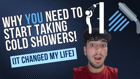 why you need to start taking cold showers benefits youtube
