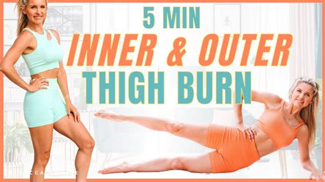 5 Min Intense Inner And Outer Thigh Burner Home Workout Rebecca Louise