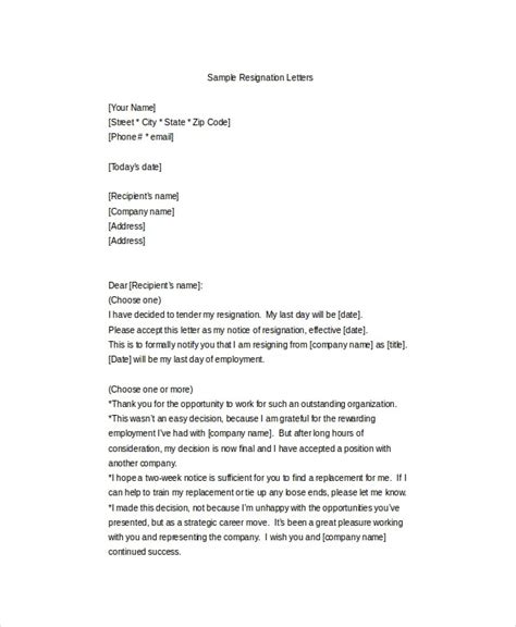 Resignation Letter Template Editable 4 Moments To Remember From