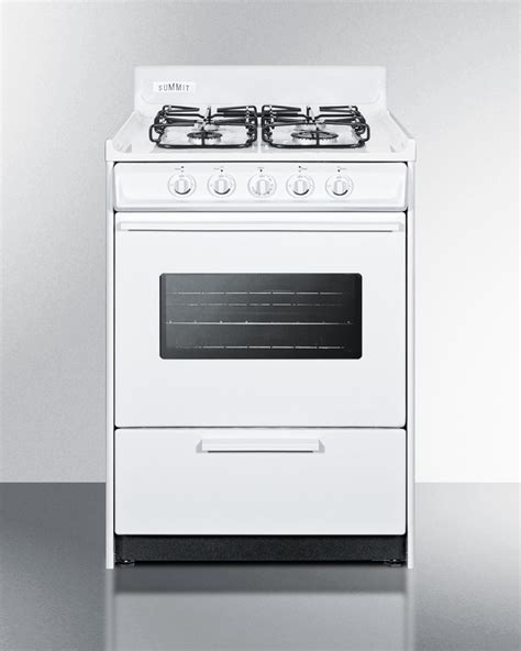 Summit Wtm6107sw 24 Inch Gas Range With 292 Cu Ft Capacity 4 Sealed