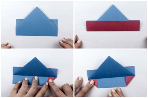 Easy Origami Of Boat Origami Boat Instructions Paper Craft