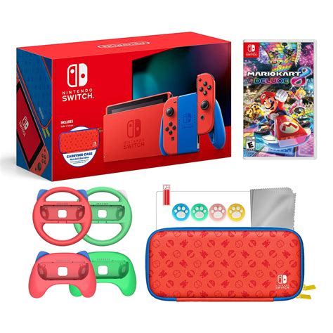 Nintendo Switch Mario Red And Blue Limited Edition Racing Bundle Mario