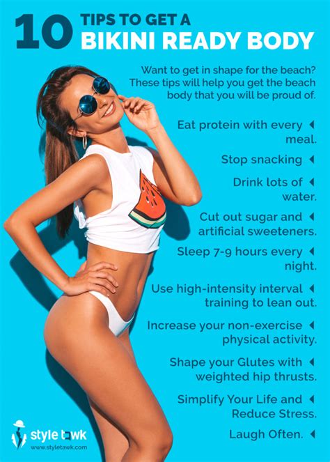 10 tips to get a bikini ready body styletawk