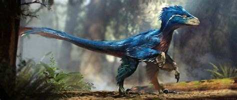 What Blue May Have Looked Like With Feathers Realistic Raptor Dinosaurs