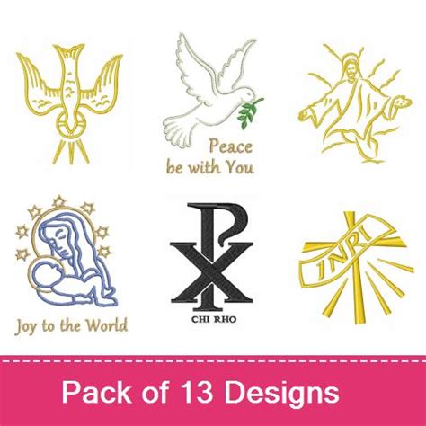 Christian Religious Symbols Embroidery Designs Annthegran