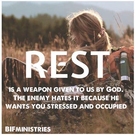 Rest With God Bible Encouragement Blessed Is She God