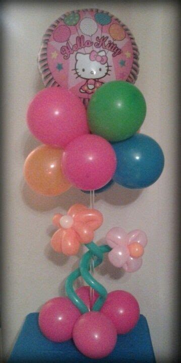 Hello Kitty Balloon Centerpiece Balloon Centerpieces Balloons Hello Kitty Party