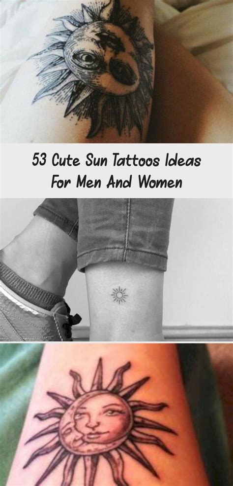 Cute Sun Tattoos Ideas For Men And Women Sun Tattoos Body Art