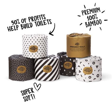 Who Gives A Crap Sustainably Sourced Premium 100 Bamboo 3 Ply Toilet