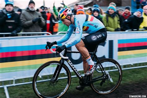 Wout van aert in second; Worlds Bike: Wout van Aert's 2018/19 Stevens Super Prestige