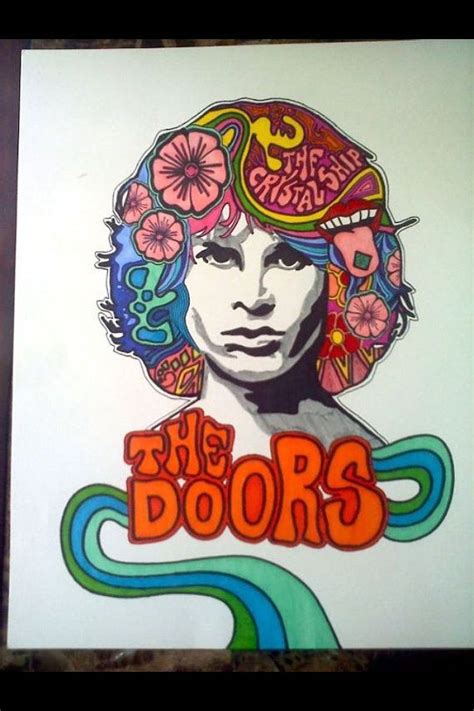 Jim Morrison Psychedelic Drawing By 666pickupstixart On Etsy 2000