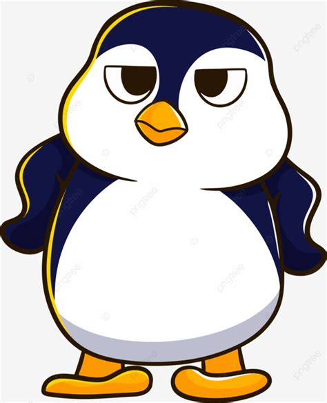 Angry Penguin Cartoon Animal Vector Cartoon Penguin Animal Png And