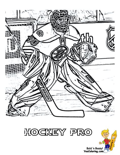 Coloring of NHL Hockey Player at YesColoring | Baseball coloring pages