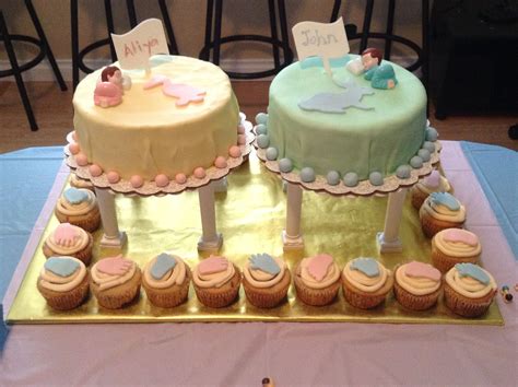 Cake Ideas For Twins Baby Shower Best Home Design Ideas