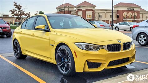 320 hp;maximum… sports car of the german company bmw, which replaced the m3 e92 coupe. Dakar Yellow BMW F80 M3 Spotted in Kansas - autoevolution
