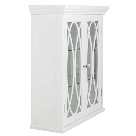 Elegant Home Fashions Florence 2 Door Medicine Cabinet In White Elg 637
