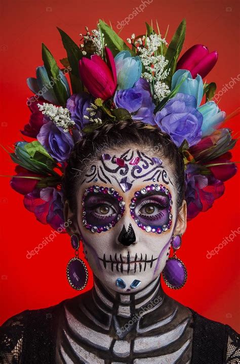 Catrina Day Of The Dead In Mexico — Stock Photo © Angelphoto 128221984