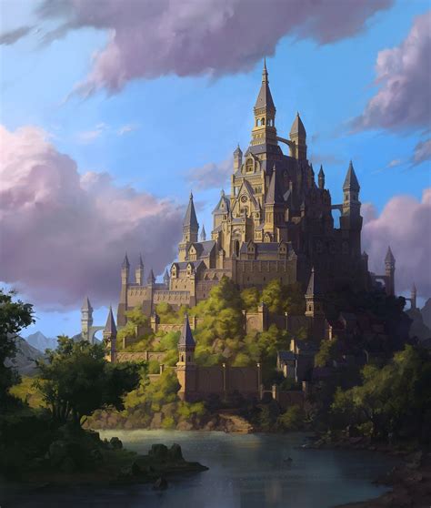 Artstation The Castle Whinbek 휜백 Fantasy Castle Fantasy