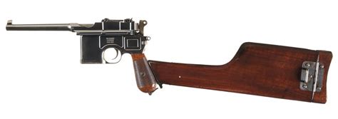 Mauser Small Ring Broomhandle Semi Automatic Pistol With Von Lengerke