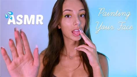 ASMR SLOW And FAST Spit Painting On YOU Wet Mouth Sounds YouTube