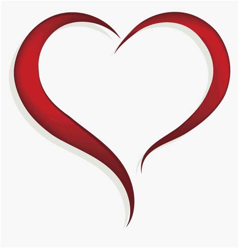 Heart Valentine Clip Art Open Heart Clip Art Hd Png Download