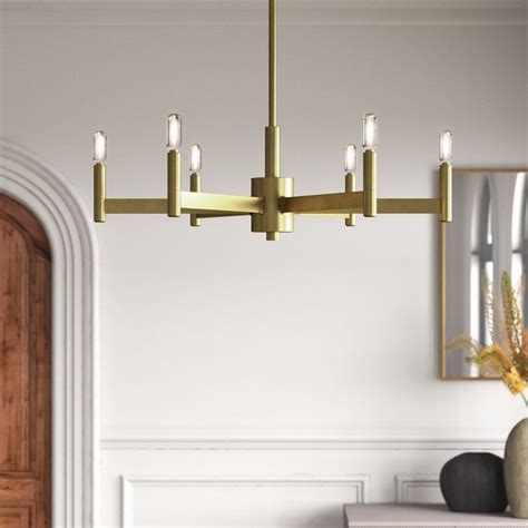 Joss And Main 6 Light Candle Style Chandelier And Reviews Wayfair