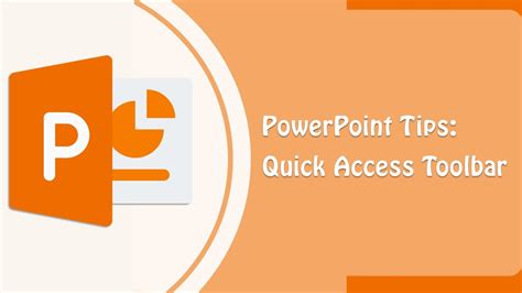 Powerpoint Tips Customize Quick Access Toolbar Youtube