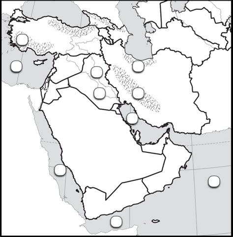 Middle East Physical Features Diagram Quizlet