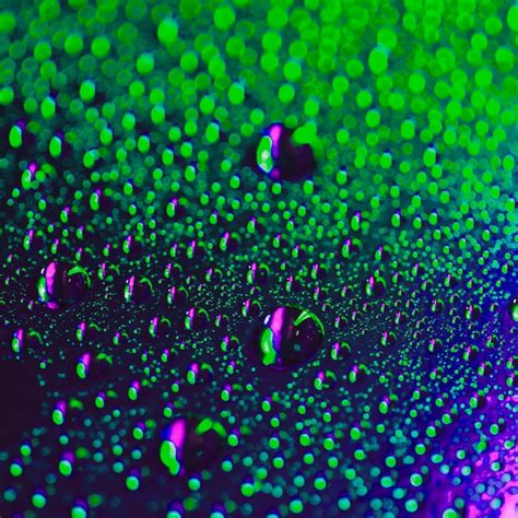 Gouttelettes Deau Sur Le Verre Avec Fond Vert Bokeh Photo Gratuite