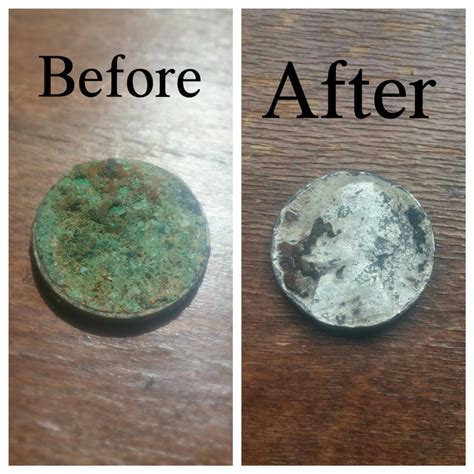Removing Corrosion On Old Coins Small Metal Objects How To Clean