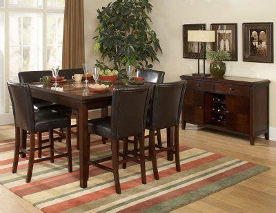 Find the perfect home furnishings at hayneedle, where you can buy online while you explore our room designs and curated looks for tips, ideas & inspiration to help you along the way. Espresso Classic Counter Height Dining Table w/Faux Marble Top