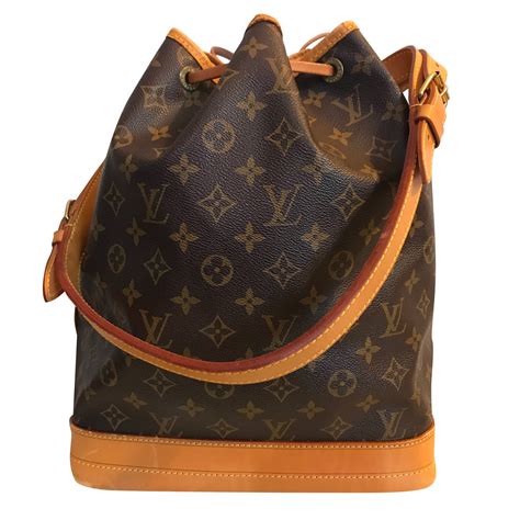 Noe Louis Vuitton Sac Noé Grande Monogram Brown Golden Leather Ref