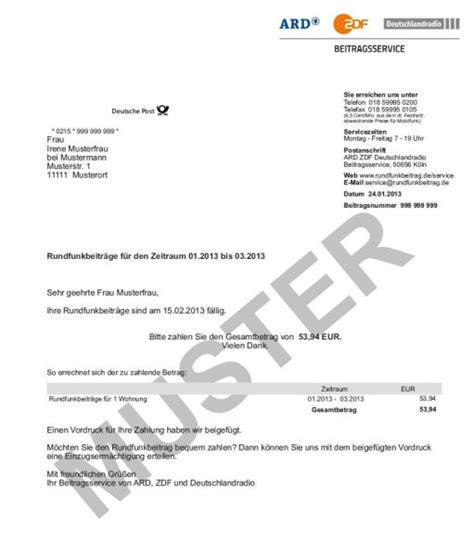 Neue bankverbindung per brief bekannt geben: Bild zu: ARD und ZDF: Gefälschte Beitragsrechnungen - Bild ...