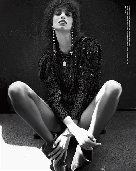 Mica Arganaraz Vogue Korea Cover Black White Editorial