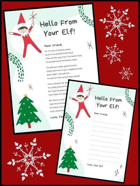 12 Free Printable Elf On The Shelf Letters For Instant Download