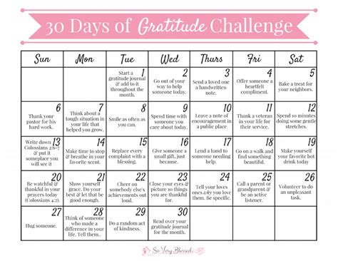 30 Days of Gratitude Challenge 2016