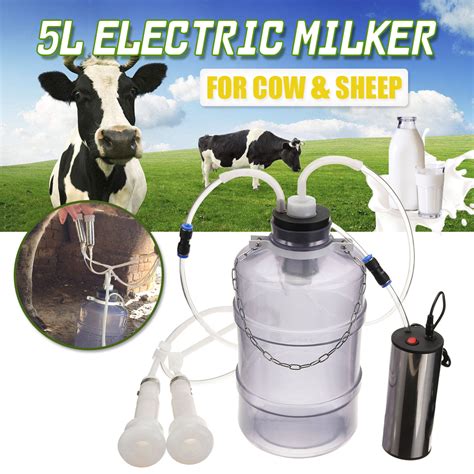 New 5l Electric Milking Machine Cowgoatsheep Electric Milker