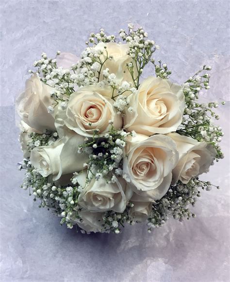 White Rose Bridal Bouquet In San Jose Ca Valley Florist