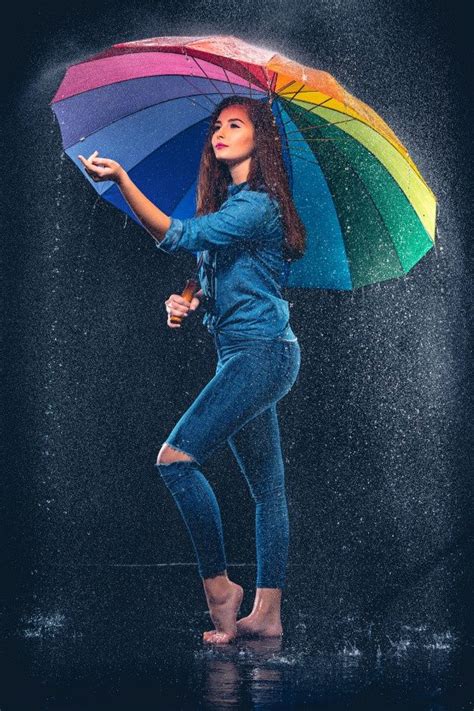 Download Young Beautiful Woman With An Umbrella For Free In 2021 Girl Photography Poses