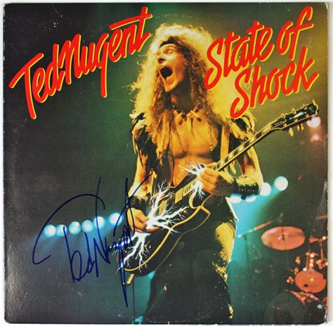 Lot Detail Ted Nugent Signed State Of Shock Record Album Psajsa