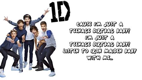 One Direction Teenage Dirtbag Lyrics Youtube