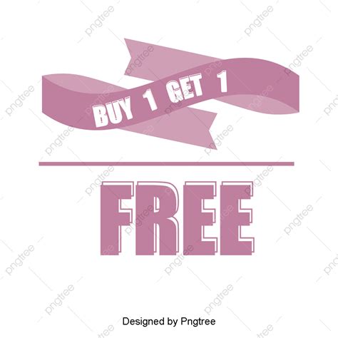 Get One Free Vector Hd Images Cartoon Simple Buy One Get One Free
