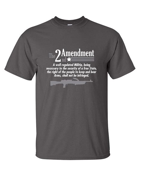 The 2nd Amendment Funny Political Gun Novelty Graphic Tee Very Funny T Shirt T Shirts Aliexpress
