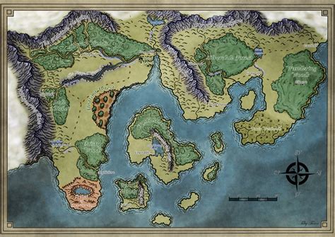 Regional Map Of The Starting Area For My Dandd Game Rmapmaking