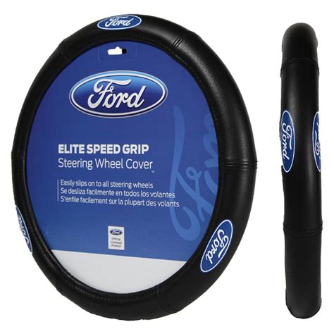 Plasticolor® 006725r01 Blue Ford Logo Elite Series Steering Wheel Cover