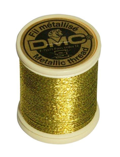 Dmc 437 Yard Spool Of Gold Metallic Embroidery Thread Crossstitchworld